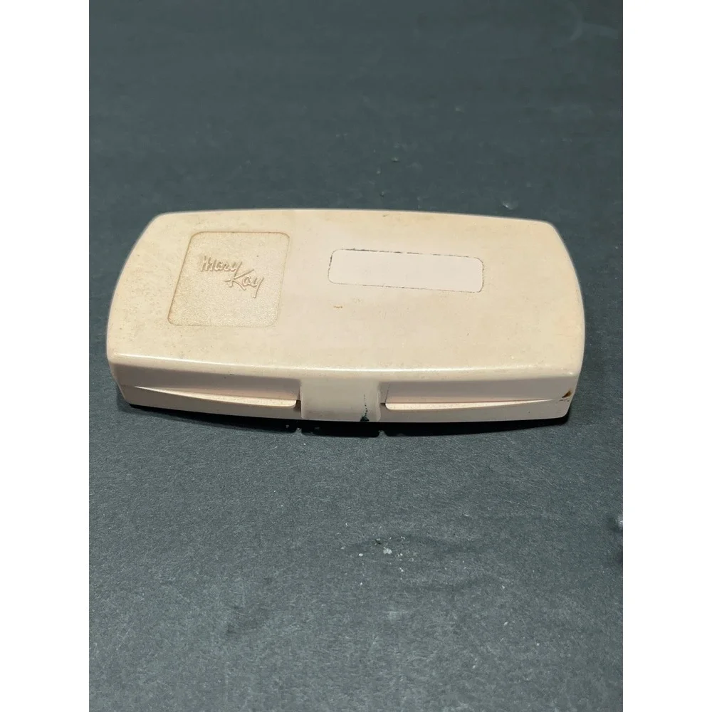 Vintage Mary Kay Palette Compact Pink Makeup Case with Mirror and Brush